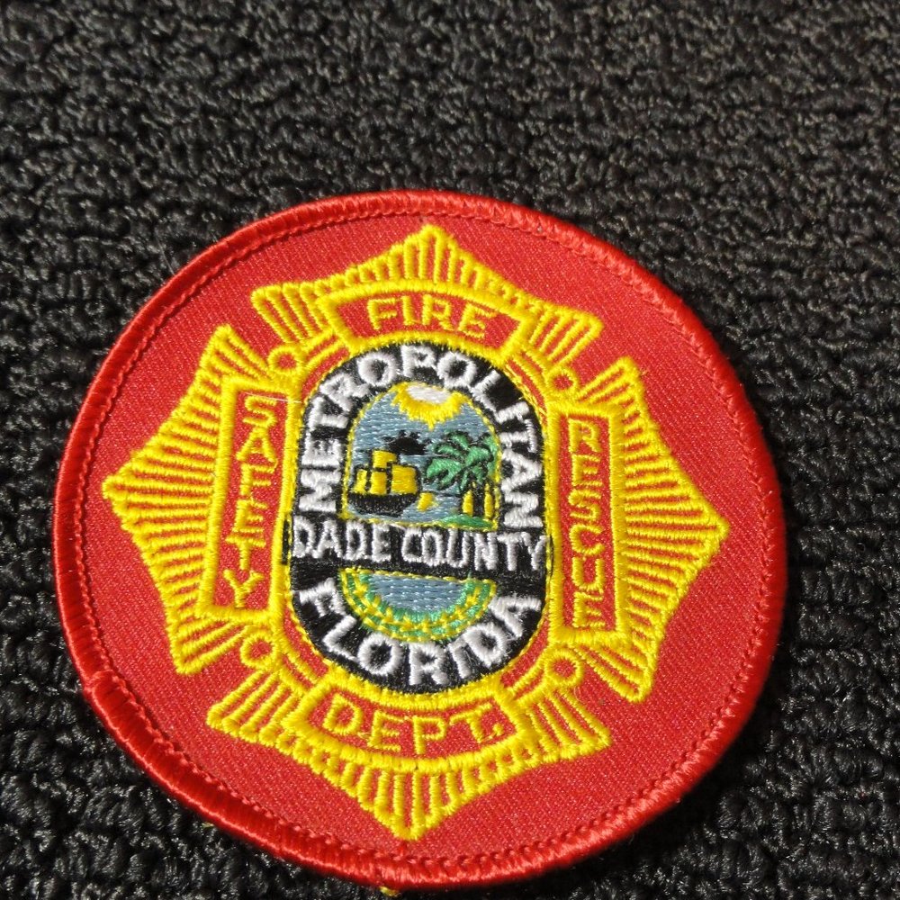 Metro Dade County Florida Fire Department Safety Rescue Duty Patch~3" ro…